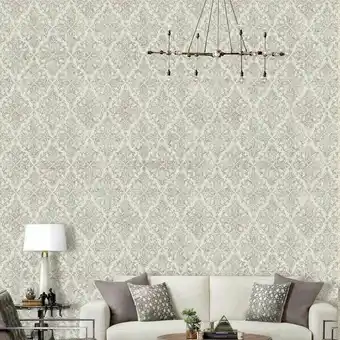 Lojas Havan Papel de parede 9,5m x 53cm havan - arabesco taupe hv 8812-4a oferta