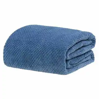 Cobertor queen 2,20m x 2,40m dobby - jeans