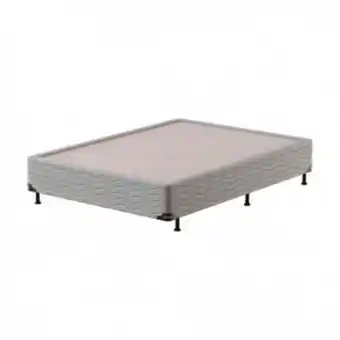 Base p/ cama box londres 138x188x26 cinza - probel