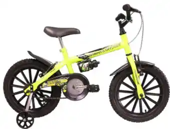 Bicicleta dino neon, aro 16, amarelo neon - track & bikes
