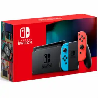Eletrosom Nintendo switch 32gb hac-001-01 1 controle joy-con - neon azul vermelho oferta