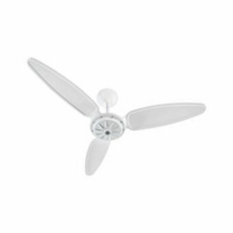 Novo Mundo Ventilador de teto ventisol premium, 03 pás, com chave de controle de reversão, branco - comercial oferta