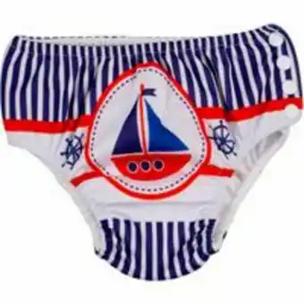 Sunga para bebê comtac - com absorvente interno - marítimo