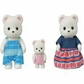 Familia dos ursos polares conjunto de figuras - sylvanian families - 5396 epoch magia
