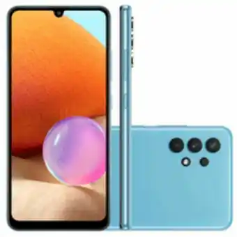 Novo Mundo Smartphone samsung galaxy a32, 6.4'', 128gb, octa- core, câmera quádrupla, 64mp, azul - a325m oferta