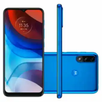 Novo Mundo Smartphone motorola moto e7 power, câmera dupla, 32gb, 6,5'', android 10, azul - xt2097 oferta
