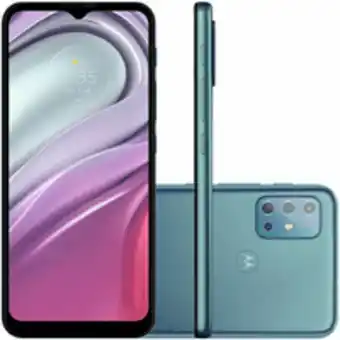 Novo Mundo Smartphone motorola moto g20, tela max vision hd+, 6,5'', 48mp, 64gb, octa-core, azul - xt2128-1 oferta