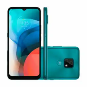 Novo Mundo Smartphone motorola moto e7, tela max vision, 6,8'', câmera dupla, 48mp, 32gb, octa core, aquamarine - xt2095 oferta