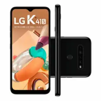 Novo Mundo Smartphone lg k41s, 4 câmeras, 6,5'', android 9 pie, 32gb, octa core, preto - lmk410bmw oferta