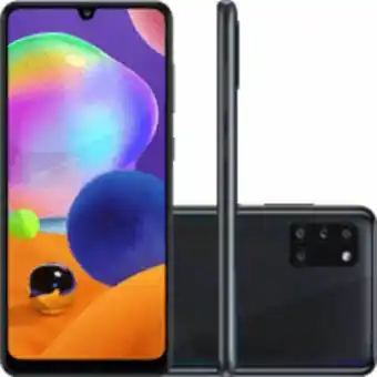 Smartphone samsung galaxy a31, 6.4'', 128gb, octa-core, câmera 48mp, preto - a315g