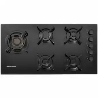 Cooktop brastemp 5 bocas mesa em vidro com quadrichama bivolt - bdd85ae