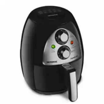 Novo Mundo Fritadeira mondial air fryer family, controle de temperatura, timer, preto/inox - naf03i oferta
