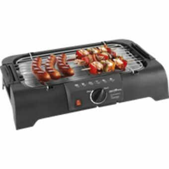 Novo Mundo Churrasqueira elétrica britânia, 1200w, grade removível, controle de temperatura - preta bcg1n oferta