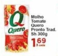Rossi Supermercado Molho Tomate Quero Pronto Trad. Sh 300g oferta