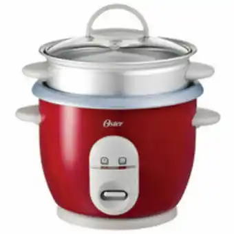 Novo Mundo Panela elétrica de arroz oster, 3 copos, vermelha - ckstrc4723 oferta