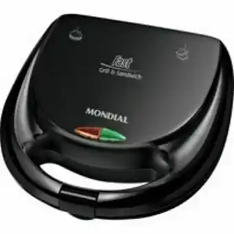 Novo Mundo Sanduicheira mondial fast grill e sandwich, 750w, chapa antiaderente - s-12 oferta