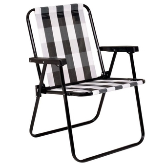 Benoit Cadeira de praia mor 2583 retrô alta / dobrável aço carbono 110kg oferta