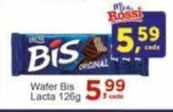 Rossi Supermercado Wafer Bis Lacta 126g oferta