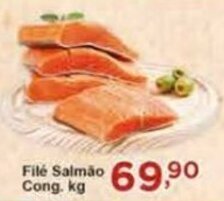 Rossi Supermercado Filé Salmão cong. kg oferta