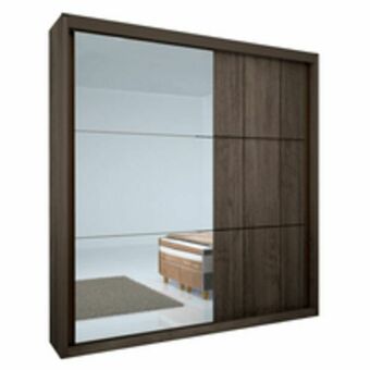 Novo Mundo Guarda-roupa casal em mdf, 2 portas, 3 gavetas, espelho - bom pastor ghaia oferta
