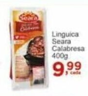 Rossi Supermercado Linguica Seara Calabresa 400g oferta