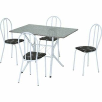Novo Mundo Conjunto copa 5 peças, granito, 110x70 - artefamol bruna oferta
