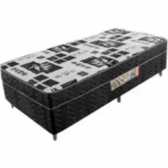 Cama unibox solteiro, ortopédico, espuma d28 088x188cm - montreal soneto
