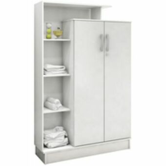 Novo Mundo Armário multiuso 2 portas e 3 prateleiras - demóbile elite oferta