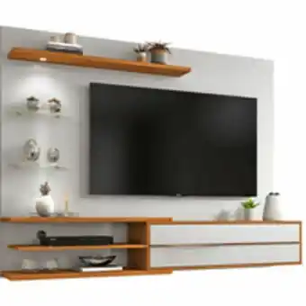 Novo Mundo Painel para tv até 60'', mdp, 1 porta, 2 prateleiras - nt 1115 oferta