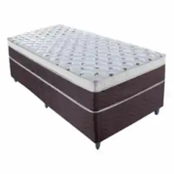 Cama box solteiro, com molas ensacadas, 108x198cm - montreal premium