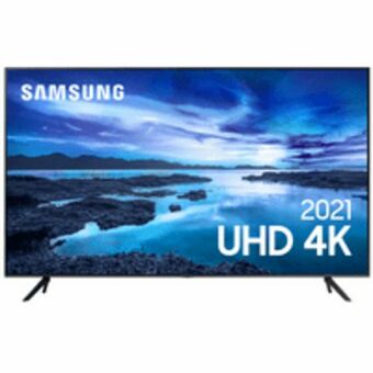 Smart tv led 70'' samsung, 4k, uhd, processador crystal 4k, bordas infinitas, bluetooth® - un70au7700gxzd