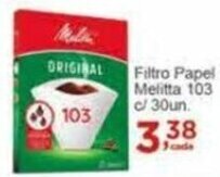 Rossi Supermercado Filtro Papel Melitta 103 c/30un. oferta