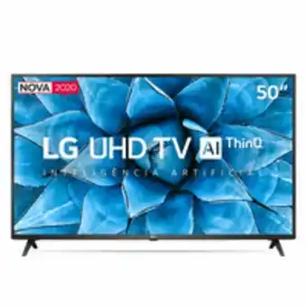 Novo Mundo Smart tv led 50'' lg, 4k, uhd, wi-fi, bluetooth®, thinq ai, ceramic black - 50un7310psc oferta