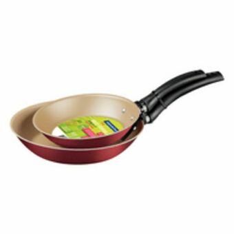 Novo Mundo Conjunto frigideira turin tramontina, revestimento anti-aderente starflon, alumínio, 2 peças, vermelha - 20198/760 oferta