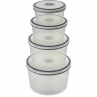 Novo Mundo Jogo de potes herméticos da electrolux, plástico, 4 peças, com tampa - a15405201 oferta
