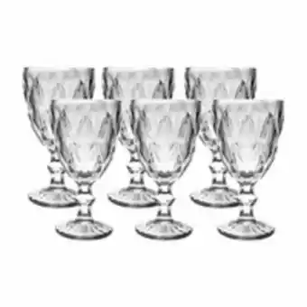 Novo Mundo Conjunto de taças diamond empire, haus, 6 peças, 330ml, vidro, transparente - 57725/404 oferta