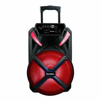 Fujioka Caixa amplificada bomber papão 600 15" bluetooth, p2, p10, usb e micro sd | preto oferta