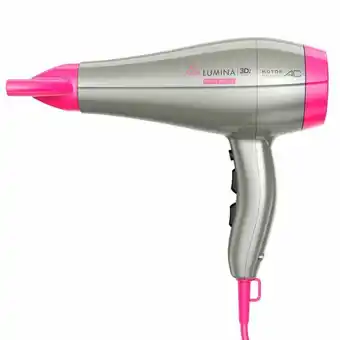 Secador gama new lumina 3d 2.200w de potência | bege savana/pink