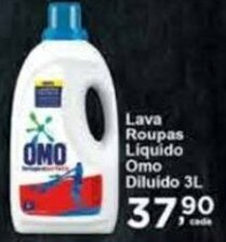 Rossi Supermercado Lava Roupas Liquido Omo Diluido 3L oferta