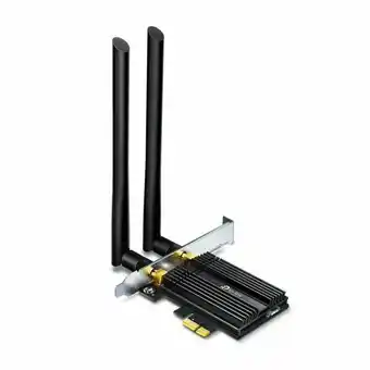 Adaptador tp-link pci express wi-fi 6 ax3000 com bluetooth 5.0 | preto