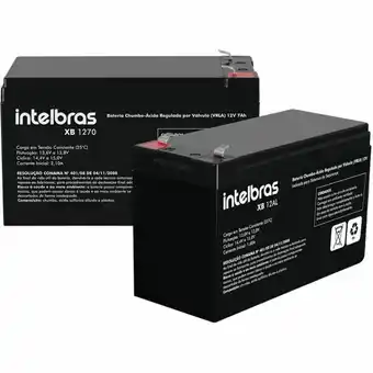 Fujioka Bateria intelbras vrla 12v 7ah xb1270 | preto oferta