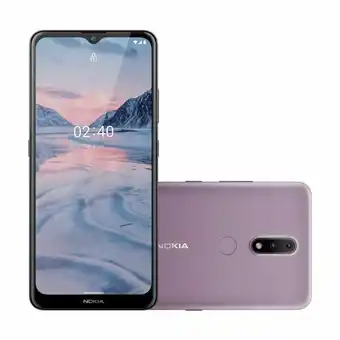Smartphone nokia 2.4, 6,5hd+ 64gb, 3gb ram android câm.traseira 13+2mp - nk016 | roxo