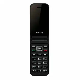 Fujioka Celular positivo flip p50 2g, dual chip, bluetooth, câmera vga+led flash | preto oferta