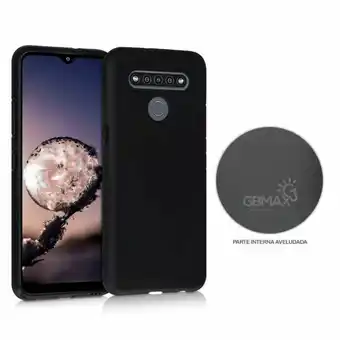 Fujioka Capa protetora gbmax para celulares lg k51s de silicone | preto oferta