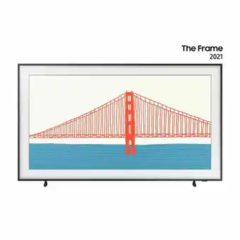 Fujioka Samsung smart tv 55" qled 4k the frame 2021, design slim, suporte de parede slim incluso, única conexão, modo arte, qn55ls03a oferta