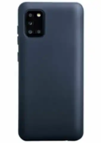 Capa soft touch para samsung galaxy a31, azul, customic