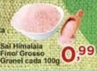 Rossi Supermercado Sal Himalaia Fino/ grosso Granel cada 100g oferta