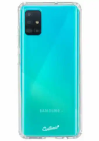 Capa impactor clear para samsung galaxy a51, customic