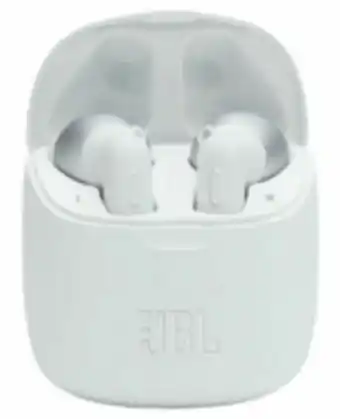 Fone de ouvido jbl t225 tws intra-auricular com microfone, branco