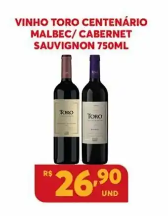 Atacadão Centro Sul Vinho Tinto Centenario Malbec/ Cabernet Sauvignon 750ml oferta
